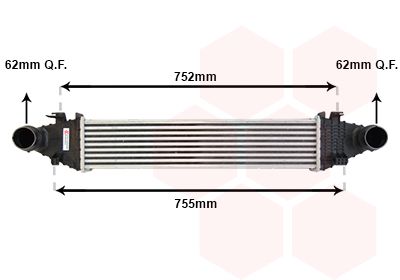 VAN WEZEL Интеркулер 30004556